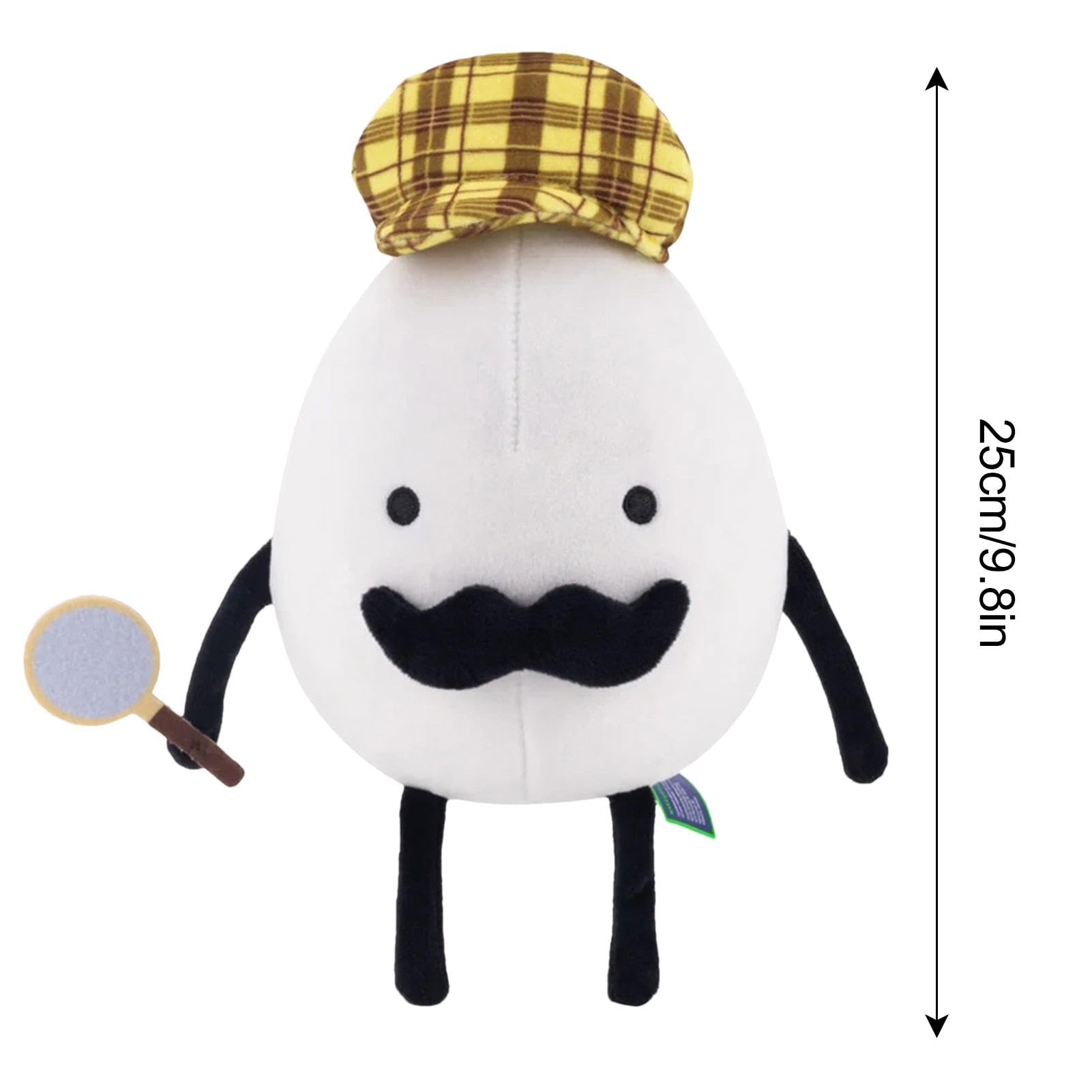  卵型ぬいぐるみ（帽子付き）*4 Amazon.co.jp: VAABKL(みき) 探偵の卵のぬいぐるみ、漫画の帽子探偵の